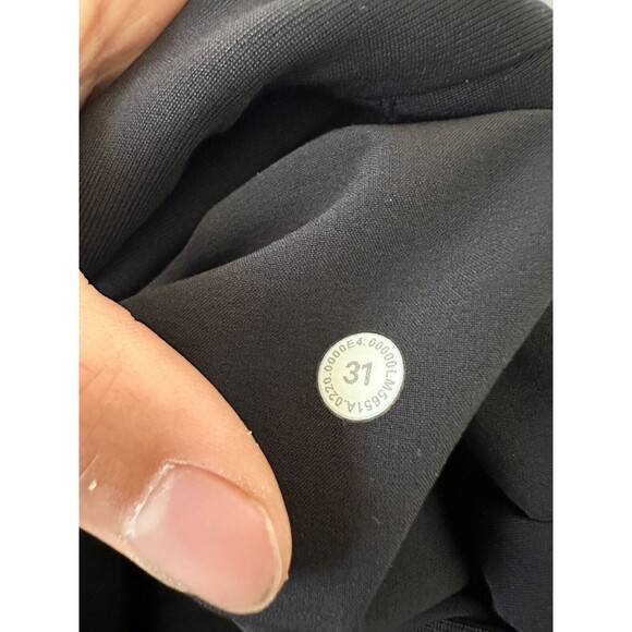 Lululemon Commission Slim-Fit Pant 28"L Warpstreme Asia Fit Black Men's Size 31 - Picture 10 of 10